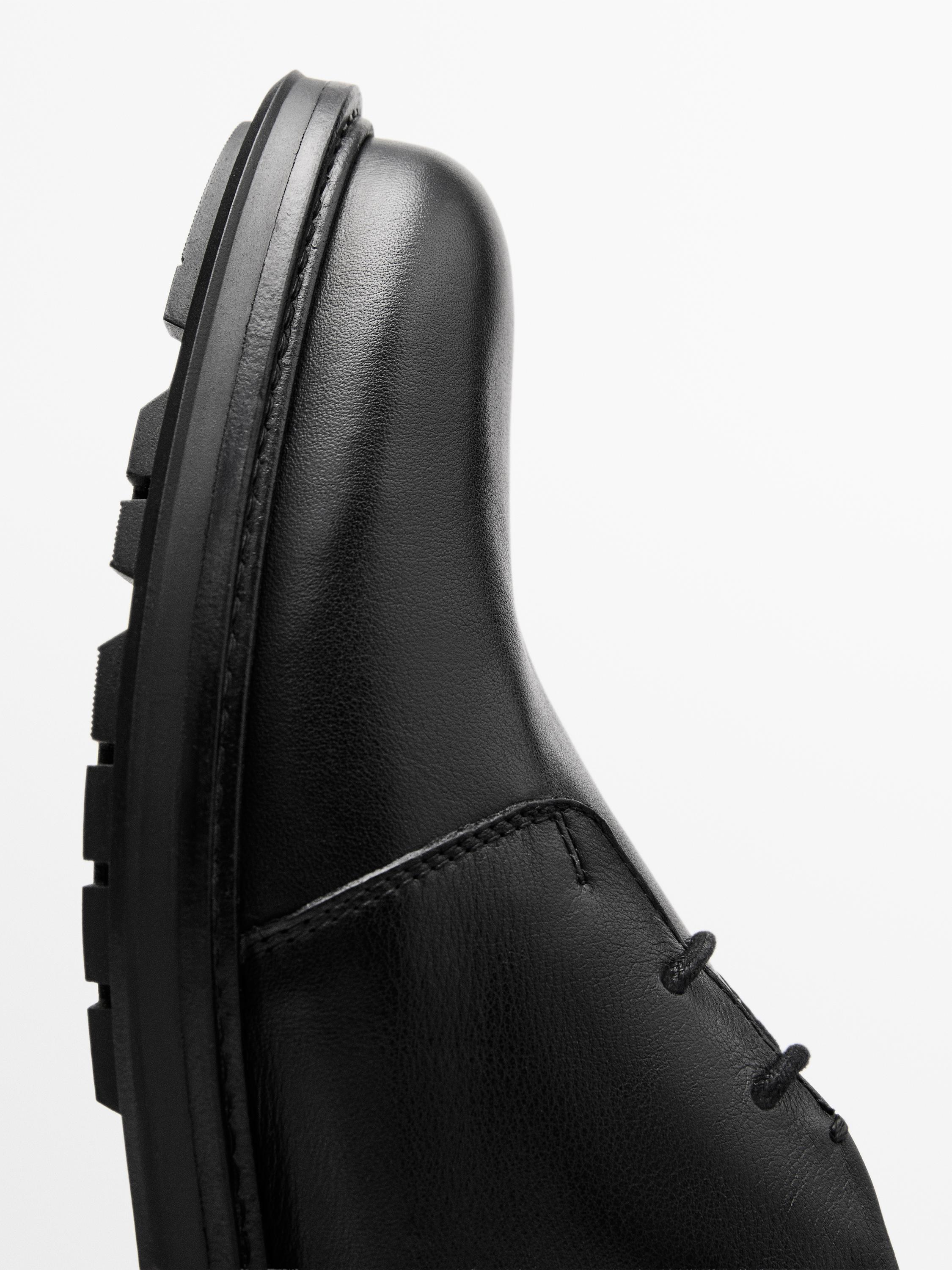 Leather safari boots